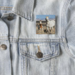 Wild Horses at Home in the Sandwash Basin 2 Inch Square Button<br><div class="desc">Wild Horses,  mare and foal at home in the Sandwash Basin</div>