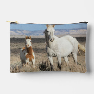 Wild Horses at Home in the Sandwash Basin Accessory Pouch