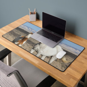 Wild Horses at Home in the Sandwash Basin Desk Mat