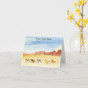 Wild Horses Card