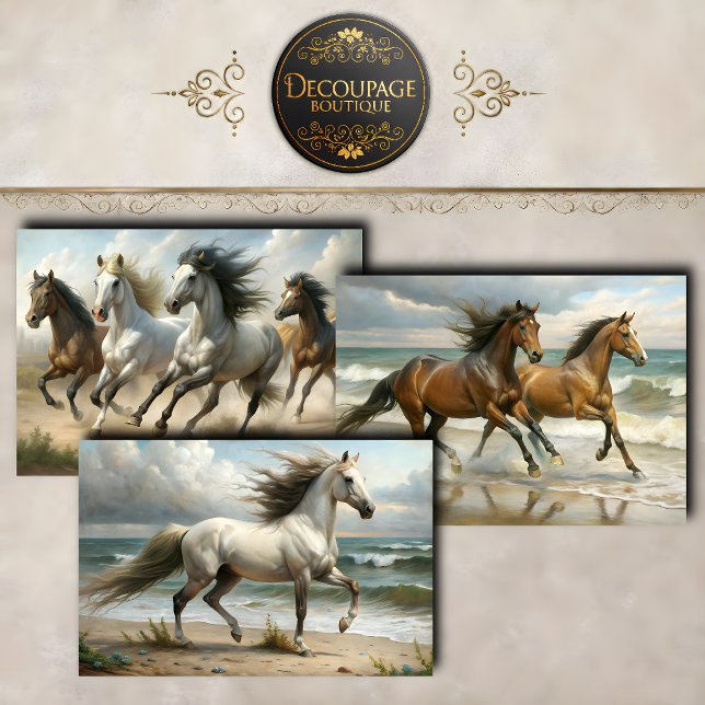 Wild Horses Collection Decoupage Wrapping Paper Sheet (Wild Horses Collection Decoupage Wrapping Paper Sheets)