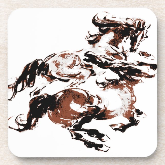 Wild Horses Cork Coaster (Front)