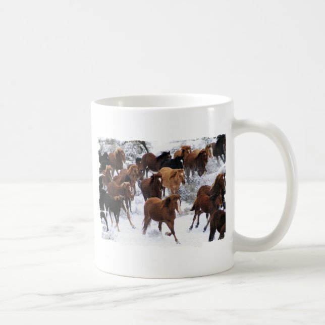 Wild Horses Driven Coffee Mug (Right)