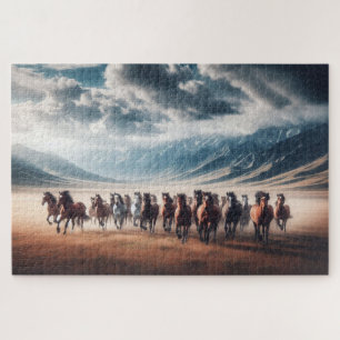 Wild Horses, Galloping Horses, Majestic Animals, Jigsaw Puzzle