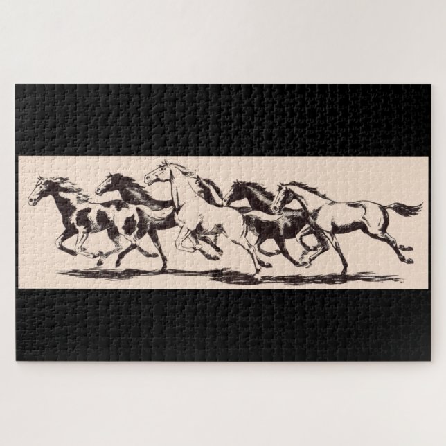 wild horses jigsaw puzzle (Horizontal)
