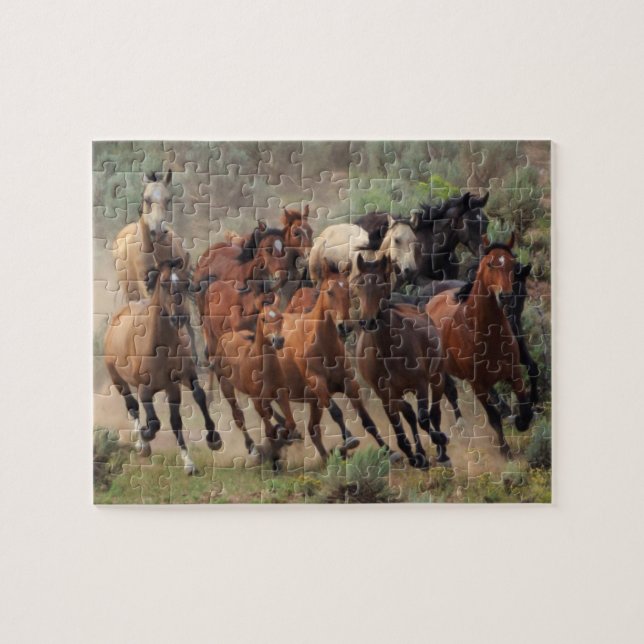 Wild Horses Jigsaw Puzzle (Horizontal)