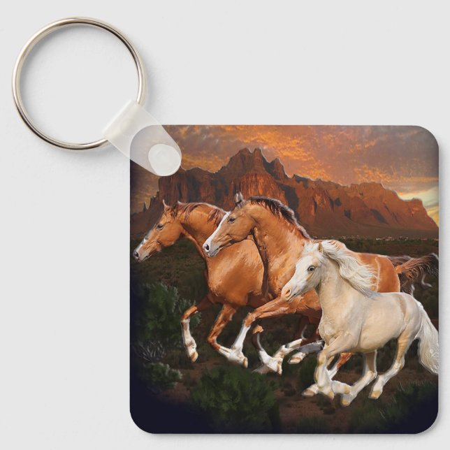 wild Horses Keychain (Front)