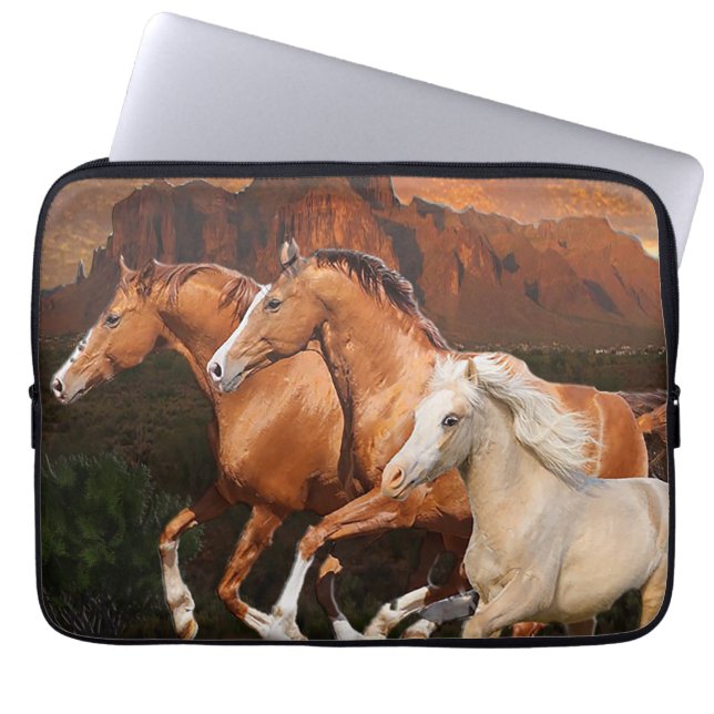 Wild Horses Laptop Sleeve (Front)