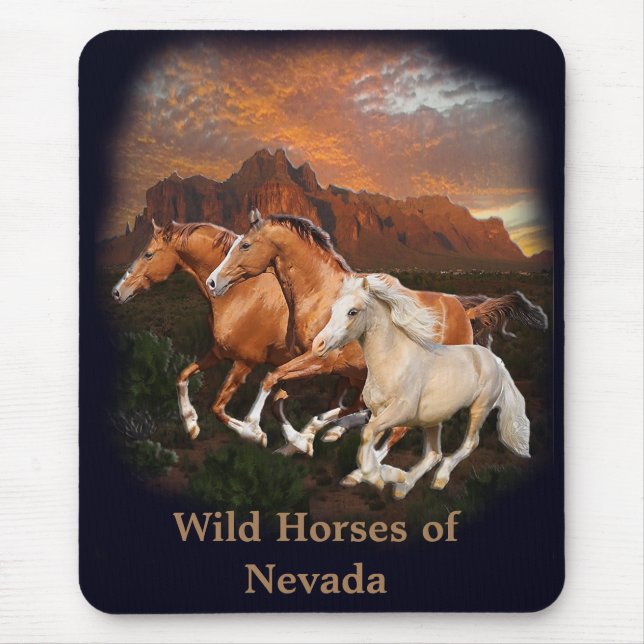 Wild Horses Mouse Pad (Front)