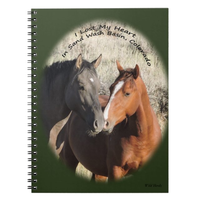 Wild Horses of Sand Wash Basin Notebook (Front)