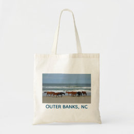 Wild Horses Outer Banks North Carolina OBX NC Tote Bag