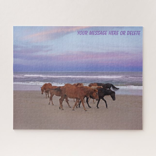Wild Horses Outer Banks OBX Corolla NC Jigsaw Puzzle (Horizontal)