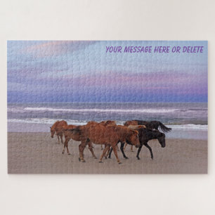 Wild Horses Outer Banks OBX Corolla NC Jigsaw Puzzle