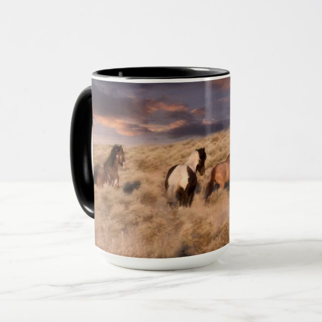 Wild Horses Running Mug (Front Left)