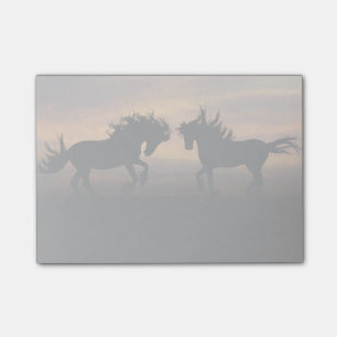 Wild Horses Silhouette Post-it Notes