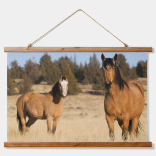 Wild Horses, Steens Mountains Hanging Tapestry