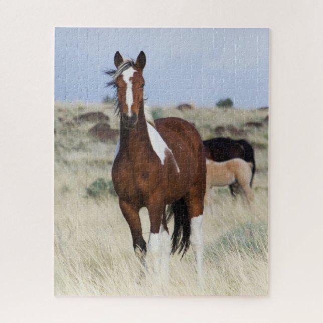 Wild Horses, Steens Mountains Jigsaw Puzzle (Vertical)