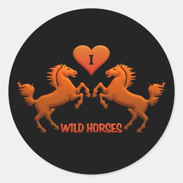 Wild Horses stickers (Front)