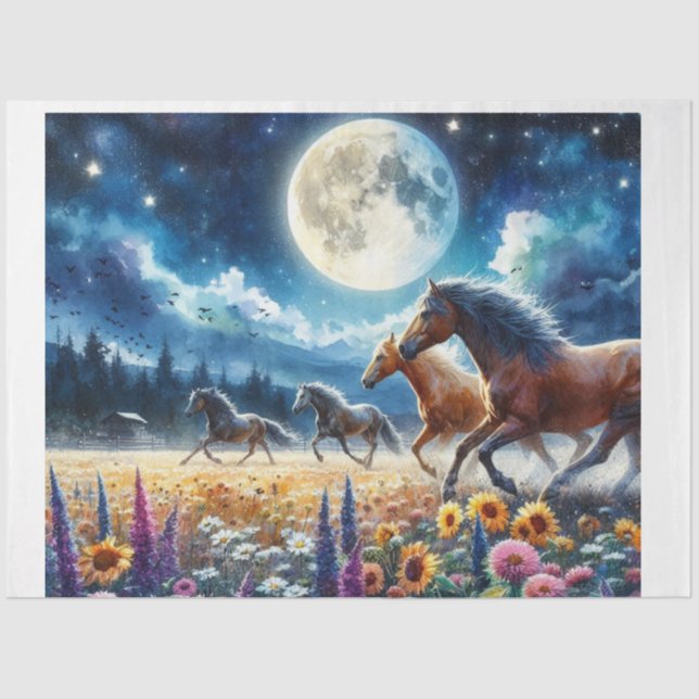 Wild Horses Tissue Paper (Front)