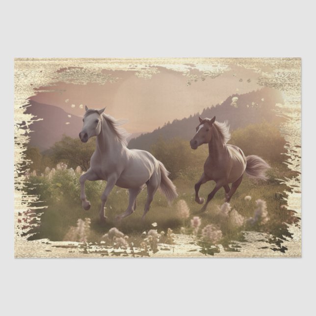 Wild Horses Tissue Paper (Front)