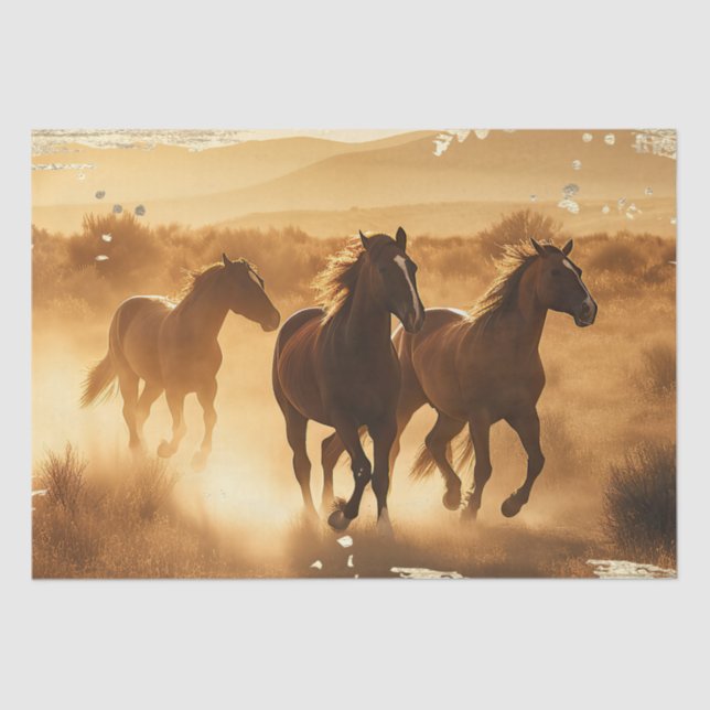 Wild Horses Tissue Paper (Front)