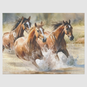 Wild Horses Watercolor Tissue Paper