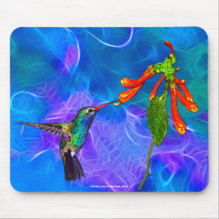 Wild Hummingbird Bird-lover's Art Series Mouse Pad