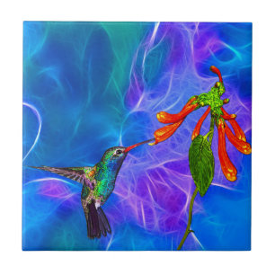 Wild Hummingbird Bird-lover's Art Series Tile
