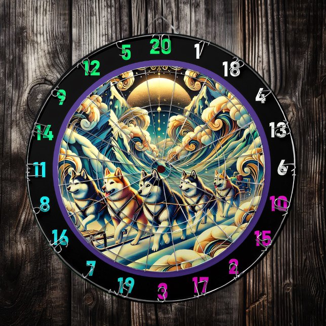 Wild Husky Horizon Room Art Dartboard (Creator Uploaded)