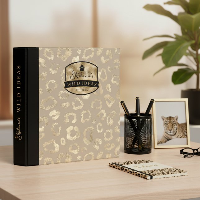 Wild Ideas Gold Label Glam Leopard Spots ID1160 Binder (Creator Uploaded)