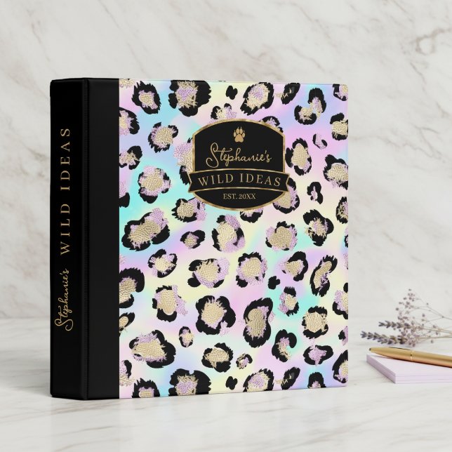 Wild Ideas Holographic Leopard Spots ID1161 Binder (Creator Uploaded)