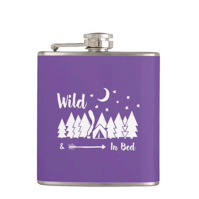 Wild In Bed Hip Flask (Front)
