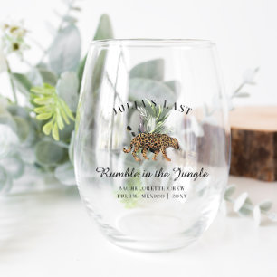Wild In Love   Last Rumble in the Jungle Stemless Wine Glass