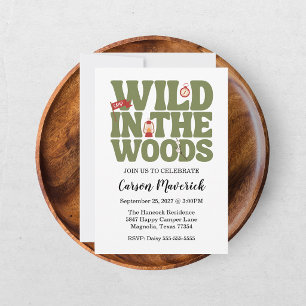 Wild In The Woods Kids Birthday Invitation