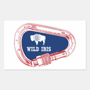 Wild Iris Climbing Carabiner Sticker
