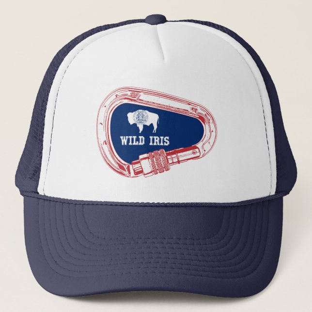 Wild Iris Climbing Carabiner Trucker Hat (Front)