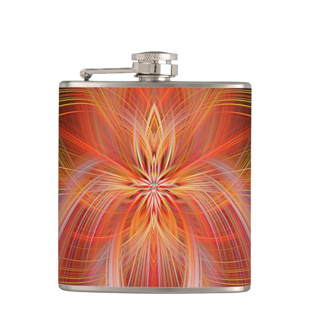 Wild Iris Hip Flask (Front)