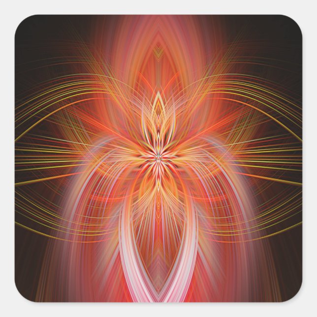 Wild Iris Square Sticker (Front)