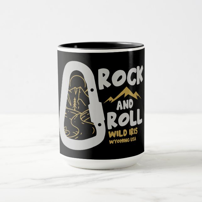 Wild Iris Wyoming Alpinism USA Mug (Center)