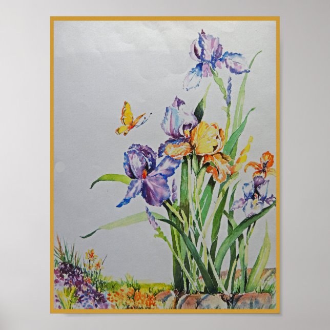 Wild Irises Small n Lovely Poster (Front)