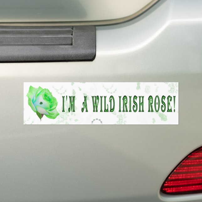 Wild Irish Rose Bumper Sticker (Creator Uploaded)