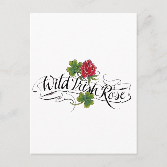 Wild Irish Rose Postcard (Front)