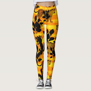 Wild jaguar leggings