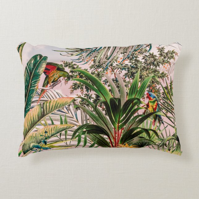 Wild jungle paradise accent pillow (Front)