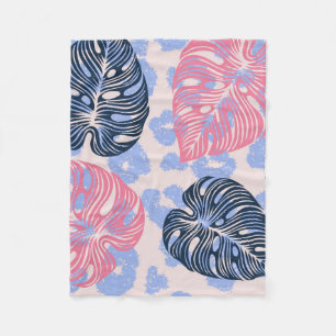 Wild jungle seamless pattern,background with hand  fleece blanket