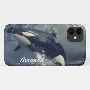 Wild Killer Whale Jumping iPhone 11 Case