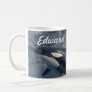 Wild Killer Whale Jumping Coffee Mug
