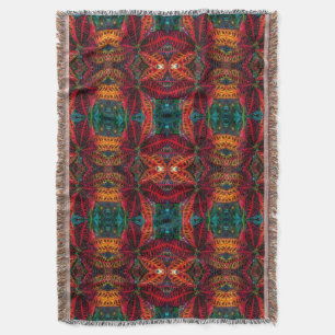 Wild Leaf Pattern Throw Blanket