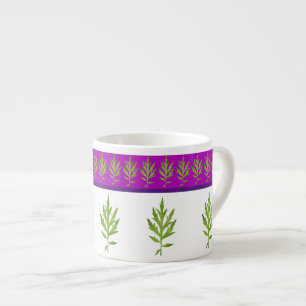 Wild Leaves on an Espresso Mug
