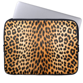 Wild Leopard Energy – Bold Animal Print Fashion Laptop Sleeve